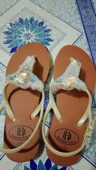Product Review of (form to lùi size) Sandal Đính Đá Vuông Chiếc Lá Dép Shoes Giày Nữ from H** L** B**9 0