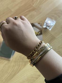 Product Review of ร้านลีวายสายฝอ รวมกำไลข้อมือ สีทอง ไม่ลอก ไม่ดำ - เครื่องประดับสแตนเลส กำไลสแตนเลส พร้อมส่งจากไทย ส่งของวันต่อวัน NN031-NL057 from (**) ن**ا 2