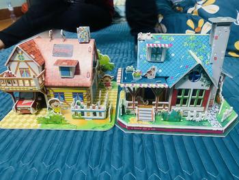 Product Review of Combo 2 mô hình Villa Mái dỏ + TIỆN LỢI 3D bằng xốp PE tự lắp ghép cho bé Bộ Lắp Ráp Toy Tháo Lắp Đồ Chơi from B** O**h 0**6 0