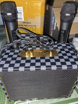 Product Review of loa karaoke sk 2039kèm 2 mic không dây mic sạc có quai sách tiện lợi Loa kệ sách Củ Loa Nghe Nhạc Kem from N** g**u đ** t**🍃 2