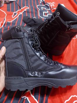 Product Review of 【Ready Stock】Men's Boots outdoor Martin Boots for Men Work Boots Side Zipper Motorcycle Boots Non-slip Shoes from b**a i**w 0