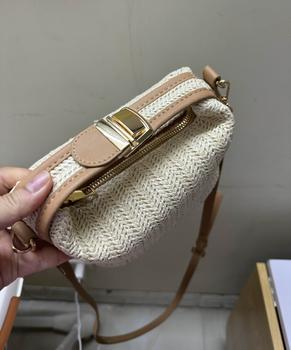 Product Review of Túi Cói Đeo Chéo Thời Trang Hè, Túi Xách Nữ Phong Cách Retro Cực Xinh TC64 from M**m 1