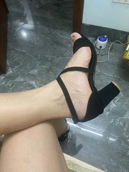 Product Review of Giày cao gót 7 phân dây chéo 2022 from t**v 0