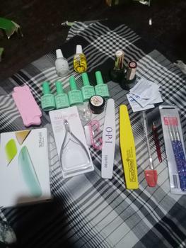 Product Review of (BANTING HARGA) PAKET (D) SUPER LENGKAP Professional Nail Art / ￼Alat kutek kuku nail art set Kutek Gel Lampu Kuku UV 48Watt / PAKET LENGKAP USAHA NAILART from f**k 1