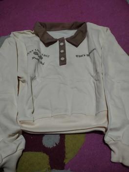Product Review of JUST LIKE THAT SWEATER CROOPE - SWEATER CROP WANITA KERAH KANCING baju bandung Fit Fleece from e** 1