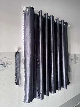 Product Review of Rèm Cửa màu XÁM ĐEN Vải gấm chống nắng 98% nhiều kích thước dành cho cửa sổ và cửa chính (không kèm thanh treo) from D**n 2