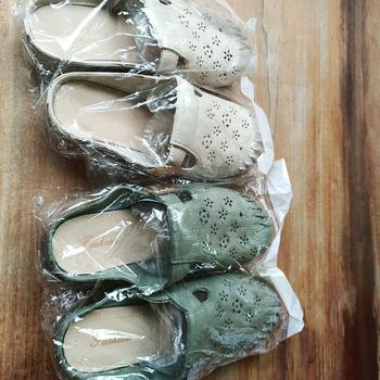 Product Review of รองเท้าแตะผู้หญิง หัวโต แฟชั่น ส้นแบน พื้นนุ่ม ฤดูร้อน รูระบายอากาศ ใส่ออกไปข้างนอก แบบสวม กันลื่น A-025 from p**2 2