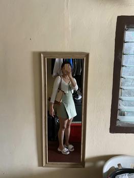 Product Review of Women's knitted V-neck knitted cardigan low-cut sexy navel long-sleeved bottoming top from i**a 3