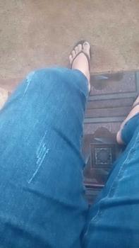 Product Review of MS 950 Bigsize 42-95Kg Quần Jean Form Baggy 9 Tấc, Co Giãn 4 Phù Hợp Dáng Đùi To, Lưng Thêu from ☘**ê T**o 0