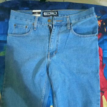 Product Review of Gizmo - Celana Jeans Reguler Bioblitz pria loose fit jumbo big keren Denim Nyaman from L**I 1