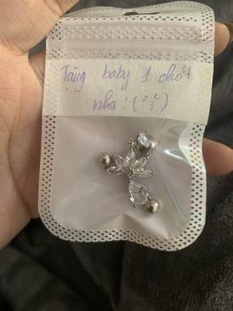 Product Review of Khuyên rốn đeo ngược che khuyết điểm  thân 6-8-10mm( ghi chú nếu lấy thân ngắn 6-8mm) from A**D ** 1