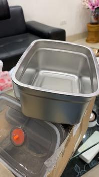 Product Review of COMBO 5 hộp 1500ML inox 304 LOẠI 1 có năp đậy kèm zoang silicon hút chân không, khay đựng đồ để tủ lạnh ngăn mùi 19cm x 8.5cm x 13.8cm from N**n T** Q**h N** 1