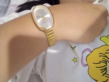 Product Review of Elegant Retro Oval Watch with Stainless Steel Strap for Women - Delicate Minimalist Style Wristwatch for Students from m**_ 2