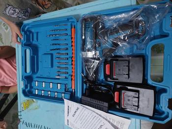 Product Review of Máy khoan pin Makita 72v tặng phụ kiện 24 chi tiết, máy khoan cầm tay 3 chức năng khoan tường, bắt vít, khoan sắt from N**n T**g 0