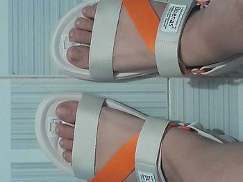 Product Review of Sandal Buenas 2828 nam nữ đế cao 3cm nhẹ êm - dép quai hậu quai chéo đi học, đi làm, đi chơi from T**｡ 1