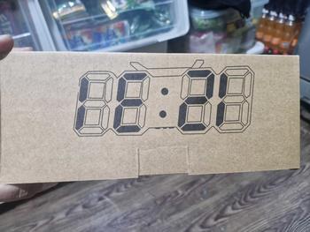 Product Review of 3D LED Wall Clock Modern Digital Alarm Clocks Display Table Night Home Kitchen Office 12/24hrs Multi-Function from C**Y 1