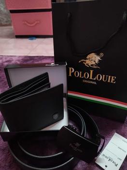 Product Review of Original Polo Louie Classy Bundle Gift Set For Him Genuine Leather Wallet With Exclusive Simple Elegant Automatic Buckle Belt Christmas gift Hantaran Krismas from T**i 0