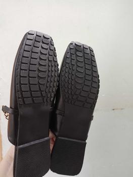Product Review of (Form ngắn tăng size) Giày nữ sục bệt mũi vuông gót vuông trang trí xích vàng  thời trang Nguyễn Gia N139 Shoes DéP from 𝙷**🌾 0