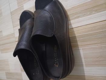 Product Review of DÉP DA CAO CẤP HỞ MŨI CAO 7CM Nữ DéP Shoes from d**q 1