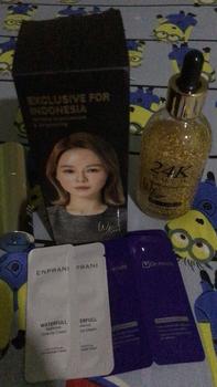 Product Review of [Holika Holika] NEW 24K Gold Ampoule ( Serum Wajah Emas) Kerutan Mencerahkan Vitamin Mengencangkan from v**a 0