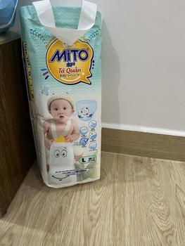 Product Review of [Mua 3 Tặng 1 Bịch Tã] Combo 3 Tã Quần Em Bé MITO Siêu Mỏng Thấm Hút Nhanh Thon Gọn Thoáng Khí Chống Hăm Không Tràn Từ Size M50 đến 4XL40 Cho Bé bim chobe from T** 1
