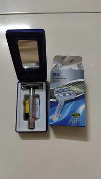 Product Review of Bộ dao cạo râu, hợp kim thép không gỉ, hộp đựng kèm chổi vệ sinh và lưỡi dao from b** t**n k**h 0