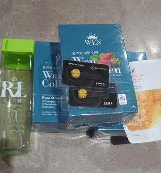 Product Review of 3 BOX WEN COLLAGEN STRAWBERRY BPOM from j**a b**a 0