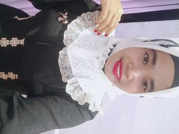 Product Review of Gamis Renda sweet lengan panjang model fashion wanita muslim modem terbaru new arrival model kekinian kombinasi brukat from f**7 1