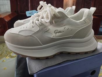 Product Review of Corolla Giày Thể Thao Sneaker Nữ  Fashion Phong Cách Hàn Quốc Dế Cao 4.5CM Chống Trượt Dộ Co Giãn Cao Kháng Khuẩn Thoáng KhíGiày Giày Lười Dồ Hot Trend Shoes【Nên mua kích cỡ lớn hơn 】 from H**u 1
