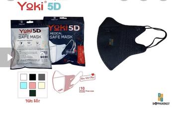 Product Review of [SET 50 Cái] Khẩu trang 5D Mask Yoki 4 lớp kháng khuẩn siêu dày chuẩn form thoải mái hàng chính hãng công ty khẩu trang  5d from Y**i 0