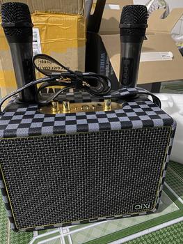 Product Review of loa karaoke sk 2039kèm 2 mic không dây mic sạc có quai sách tiện lợi Loa kệ sách Củ Loa Nghe Nhạc Kem from N** g**u đ** t**🍃 0