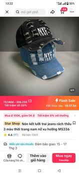 Product Review of Nón kết lưỡi trai jean rách thêu 3 màu thời trang nam nữ xu hướng MS336 from O**h L**5 m**h v** y** c** ** 0