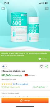 Product Review of Combo 2h - Viên uống Gluthatinon 600 - sản phẩm chăm sóc da ( mẫu mới ) from n**n h**h 0