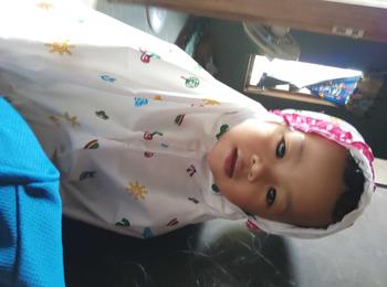 Product Review of MUKENA ANAK KARAKTER MUKENA ANAK MURAH 2-9TH Bunga Polka Dot Putih Muslim from s**n 0