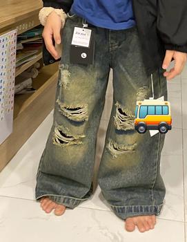 Product Review of QJD23_6 Quần Jean Rách Phong Cách Hàn Quốc Mới 2023 Dễ Phối Đồ Cho Bé from H**y 0