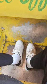 Product Review of New casual shoes feather men's sneakers trend breathable men's smell white shoes from @**3 1