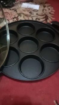 Product Review of 7 Datar (COD) FREE BUKU RESEP + SUTIL  PACKING TAMBAHAN KARDUS (GRATIS) Cetakan Kue Happycall 7 Datar / Cetakan Apem / CETAKAN MAKLOR / Teflon Loyang Kitchenware Martabak alat pancake lks ori telor from a**i 1