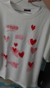 Product Review of Áo Thun Simonc Lovely tee hình trái tim vải Poly mịn thun 36% cotton form rộng Nam Nữ Unisex Tay Lỡ Áo Gril Phố Top Cổ Tròn from 6**! 0