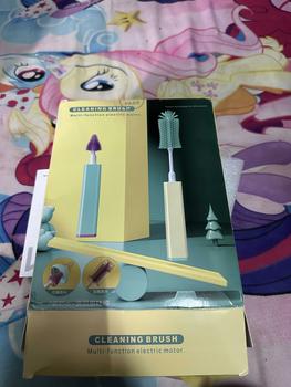 Product Review of PP013 แปรงล้างขวดนมไฟฟ้าหมุนได้360 องศา เหลือง from S**m 0
