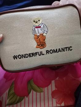 Product Review of Set 2 Túi Ví nữ đeo vai sang chảnh hình gấu thêu hàng trend 2024 HT569 Bag Nhung chéo from S**u ** 0