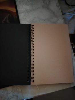 Product Review of Kraft and Black Spiral Notebooks, 50 Sheets, 12x18cm Size, White/Kraft Pages, PHP 50 from A** 1
