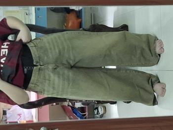 Product Review of [Bigsize] Quần Jean dáng dài ống rộng Unisex nam nữ nhà Mèo Mập trẻ trung cá tính có lưng thun từ 85-150kg from L**o 0