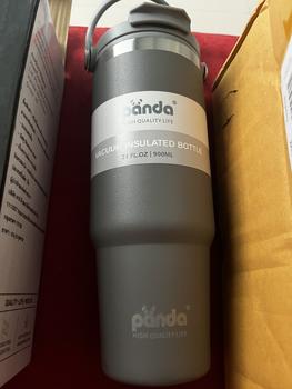 Product Review of Panda รุ่นใหม่ 30 ออนซ์ 900 ml NEW ฝา 2 หัว แก้วเก็บความเย็น-ร้อน   30oz แบบใหม่มีที่จับ หูหิ้ว เก็บอุณหภูมิร้อน แก้วกาแฟ แก้วสแตนเลส304 แก้วน้ํา from C**💚 2