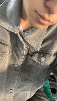 Product Review of FABULOUS Set Denim Gồm Áo Khoác Jean Form Unisex Và Quần Ống Rộng , Màu Đen/ Xám Cement Menswear Ong Có Túi from L**e 0