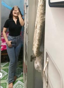 Product Review of (A5) áo borrip cotton cổ trụ nút cài tay ngắn ôm body siêu hack dáng, dễ mặc cho các nàng <55kg Nữ Top Women Shirt from M**h T** 0