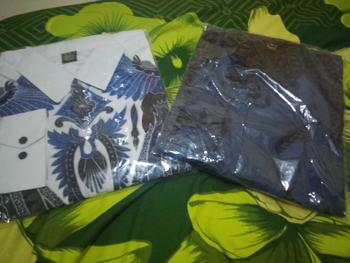 Product Review of Batik Barata 2 katun slimfit kemeja denim pria premium Formal Motif Nyaman Panjang Kain Kerja Baju Hitam Biru Hem Casual Pendek Kantor Navy Cowok Distro kemeja  paspampres  original from f**t 0