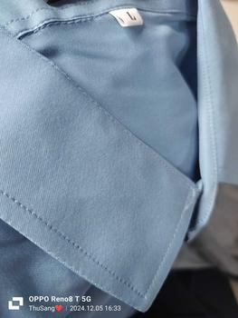 Product Review of Sơ Mi Lụa Màu Trơn Tay dài chất liệu lụa mềm mịn phom body Áo Menswear Trắng from T**g 2