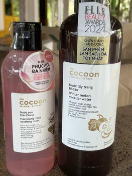 Product Review of [Livestream 19H-23H] Combo Cocoon Nước Cân Bằng Sen Hậu Giang 310ml & Nước Tẩy Trang Bí Đao 500ml Hau Giang Lotus Soothing Toner + Winter Melon Micellar Water | HASAKI BEAUTY from T**️ 0