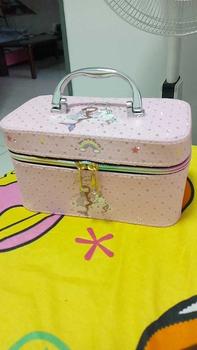 Product Review of BEU051 กระเป๋าเครื่องสำอาง มี 3 sizeให้เลือก วัสดุผ้า PUกันน้ำ มีหูหิ้วซิปอย่างดีกล่องเก็บเครื่องสำอางกันน้ำ กระเป๋าเดินทาง from ส**ี แ**ี 1
