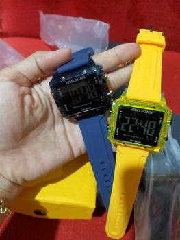 Product Review of jam  tangan original Pria wanita terbaru 2023  rubber segi Digital transparan from K**r M**a 1